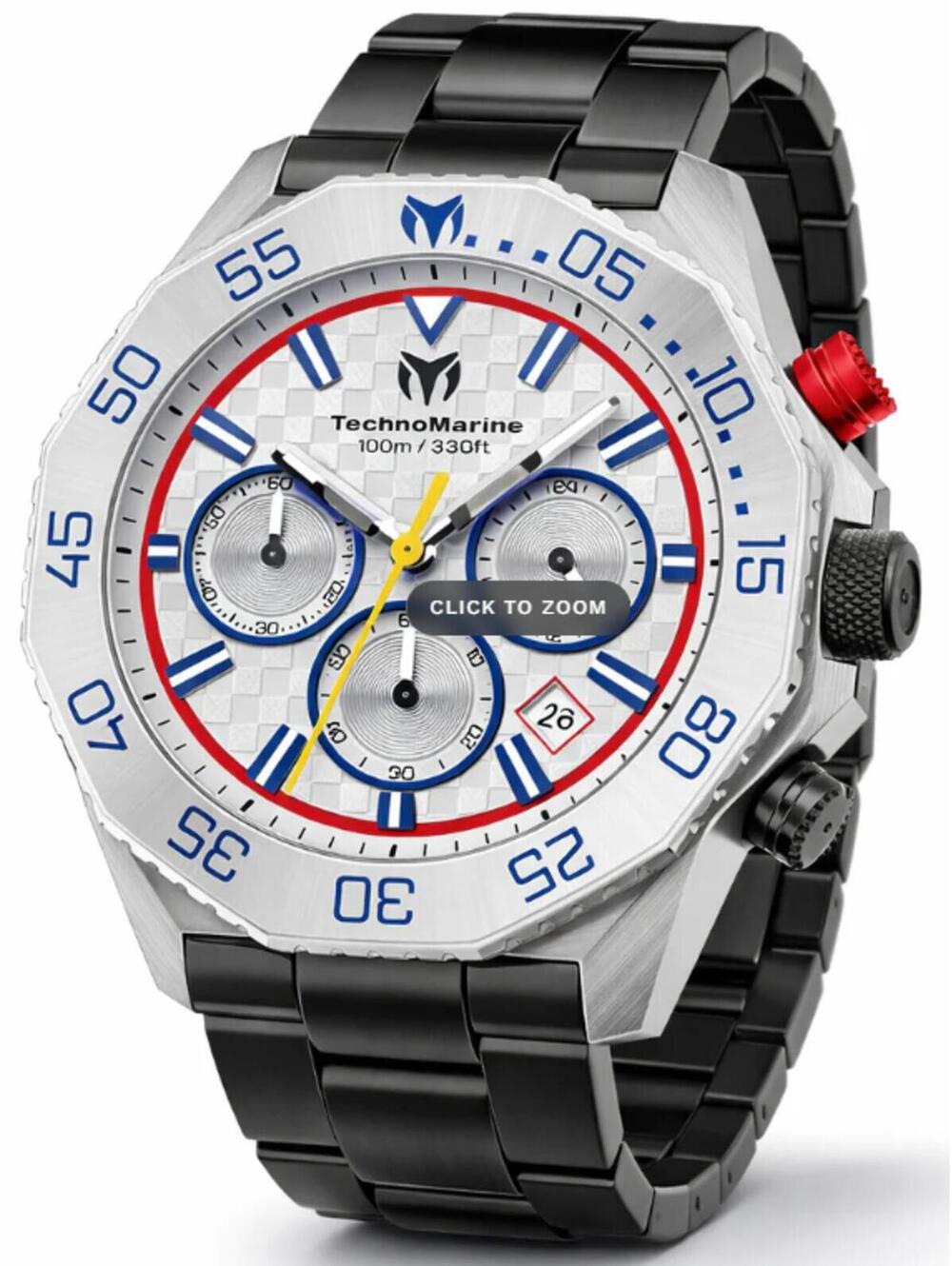 TechnoMarine Racing Legends Men's Watch - 44.2mm, Black (TM-525025)